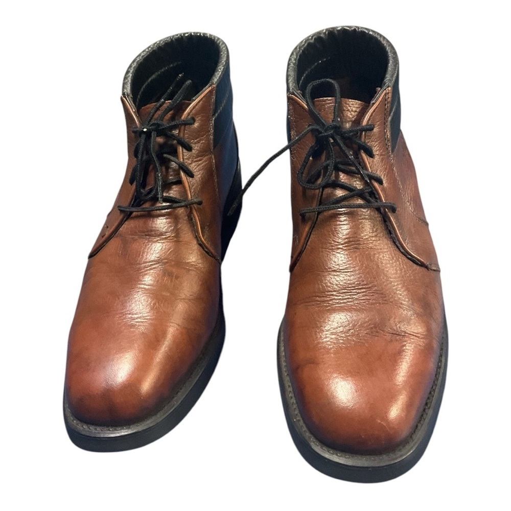 🥿 Mason Brown Leather Ankle Boots 👞 Men’s Size 10.5 - Picture 2 of 5